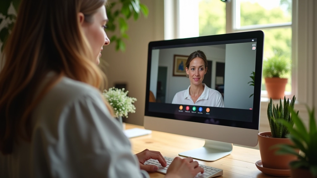 Écran d'ordinateur montrant un atelier en ligne