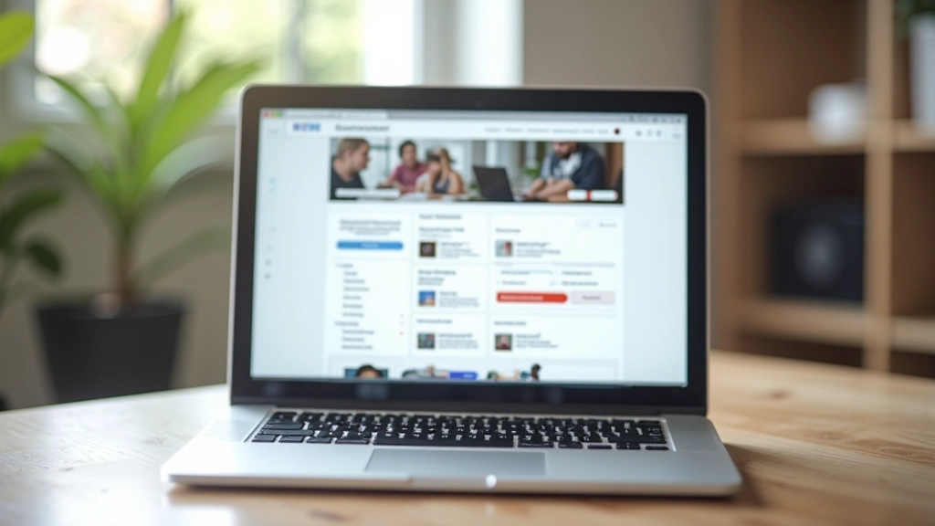 Écran d'ordinateur affichant une interface de plateforme d'apprentissage en ligne avec modules de cours